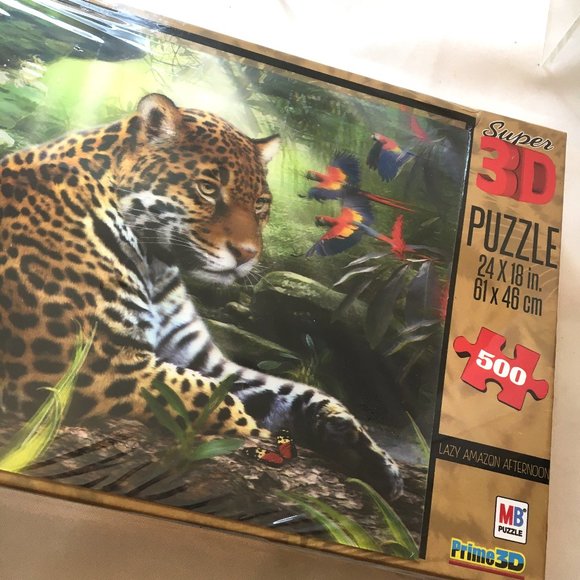 Lenticular 3D Leopard 500 pc Puzzle  NWT - Picture 5 of 11
